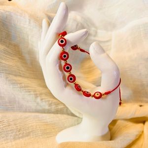 Bracelet Evil Eye, handmade adjustable.